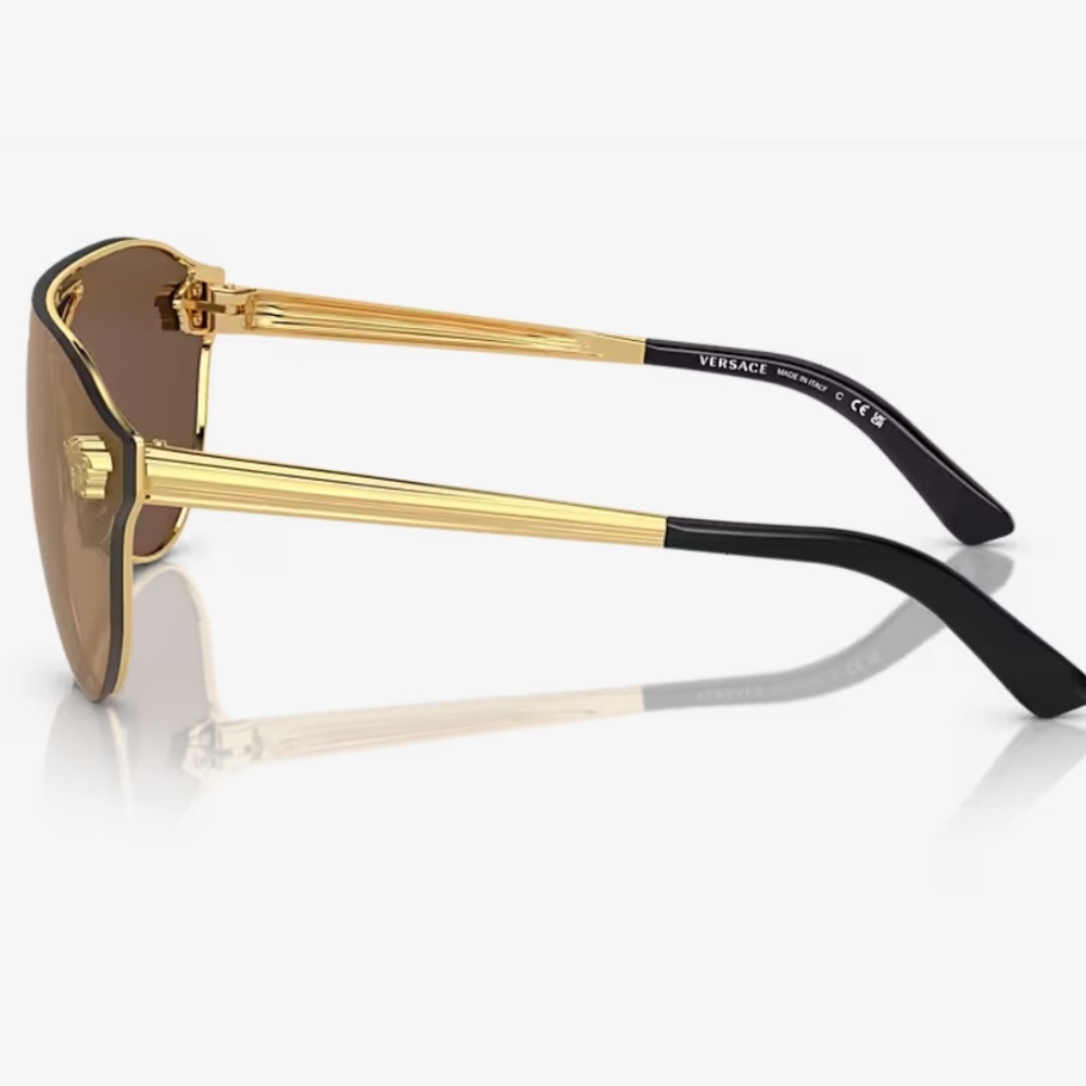 NWT gold Versace sunglasses 2161 - Picture 2 of 12